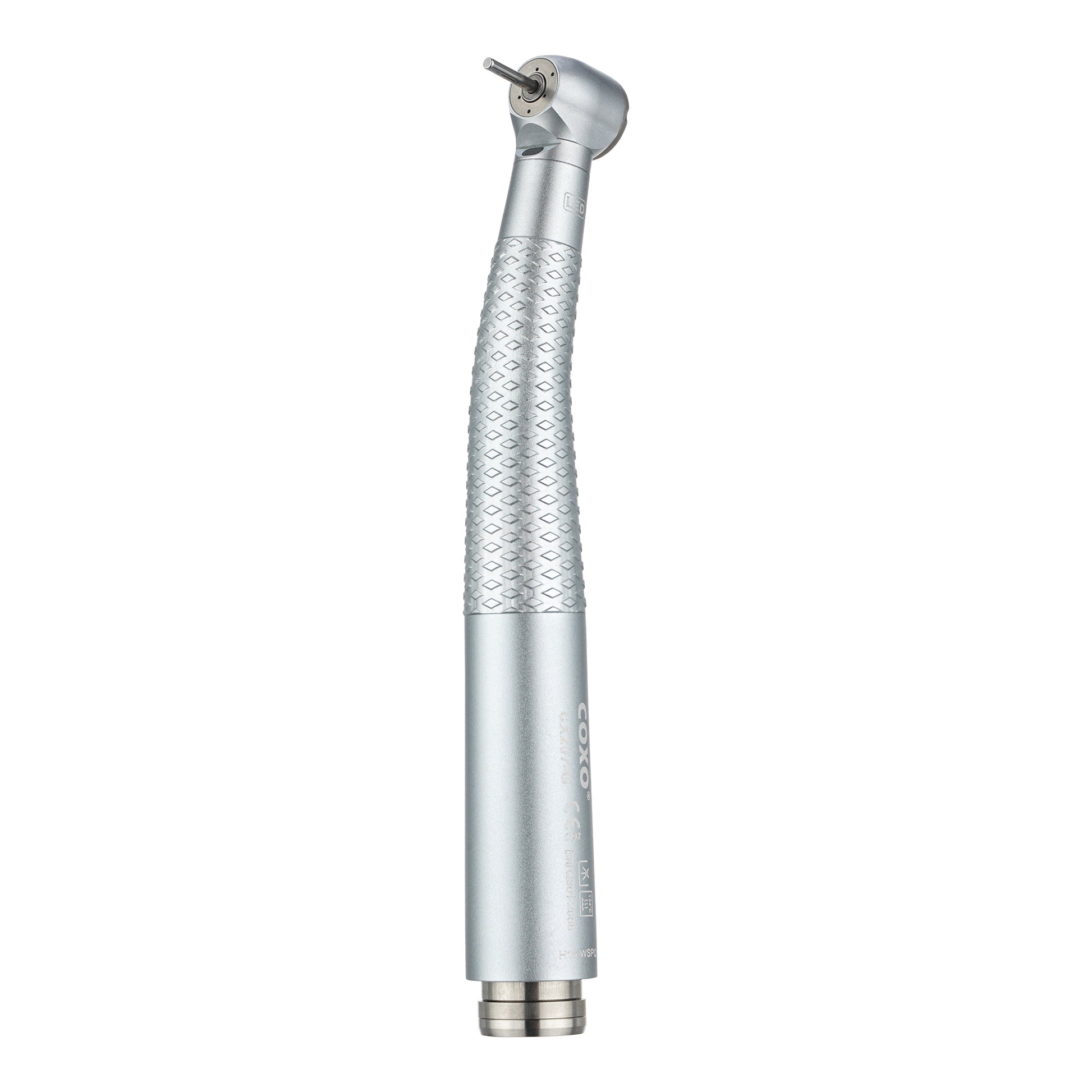 Seitenansicht der COXO H16-WSPQ Dentalturbine mit Standard Head passend für W&H Roto Quick Kupplungen.